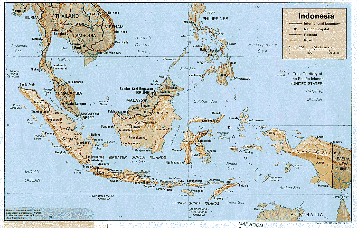 东南亚地势图 - 亚洲地图 - 地理教师网